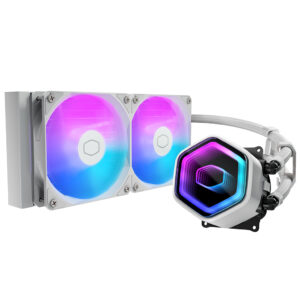 WATER COOLER MASTERLIQUID CORE II 240 BRANCO 2 FANS ARGB | MLW-D24M-A18PA-RW