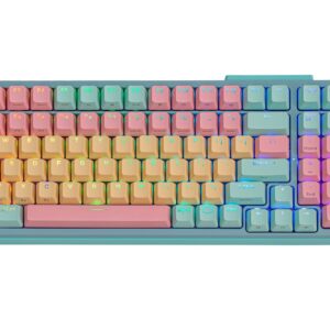 TECLADO GAMER MECANICO COOLER MASTER MK770 MACARON RGB WIRELESS 2.4GHZ BLUETOOTH TYPE-C KAILH BOX V2 | MK-770-MCKW1-US