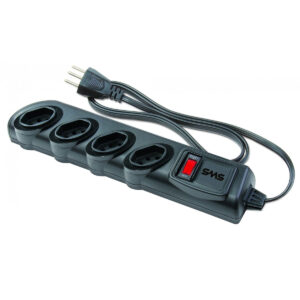 FILTRO DE LINHA SMS BIVOLT 4 TOMADAS CABO 1.3MTS  |  62328