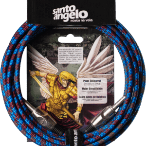 CABO DE GUITARRA ANGEL TX  0,30 MM P10/P10 90º 15FT 4,57M TEXTIL