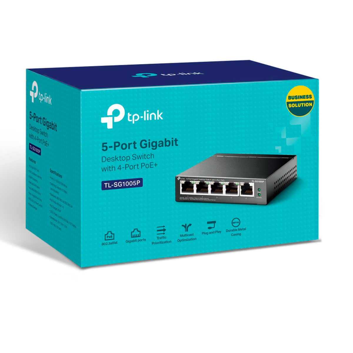 SWITCH 05 PORTAS TL-SG1005P GIGA POE+ - Imagem 2