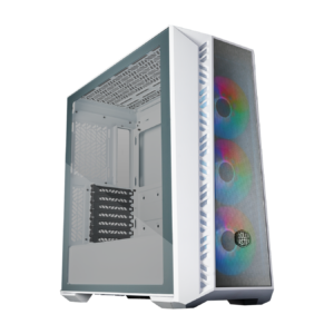 GABINETE COOLER MASTER MASTERBOX 520 MESH E-ATX LATERAL DE VIDRO TEMPERADO 3 FANS ARGB BRANCO | MB520-WGNN-S00
