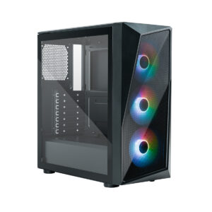 GABINETE COOLER MASTER CMP 520 ATX LATERAL EM VIDRO TEMPERADO 3 FANS ARGB PRETO | CP520-KGNN-S00
