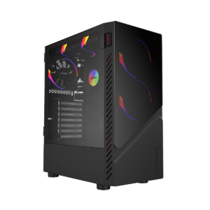 GABINETE GAMER PCYES SET BLACK VULCAN - GSBVPBR