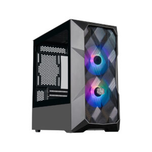 GABINETE COOLER MASTER TD300 MESH MICRO-ATX MINI TOWER LATERAL DE VIDRO TEMPERADO PRETO | TD300-KGNN-S00