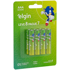 PILHA ALCALINA AAA EMBALAGEM PROMOCIONAL LEVE 8 PAGUE 7 82344