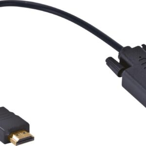CABO CONVERSOR HDMI 1.4 MACHO PARA VGA 19 PINOS 1080P - 30CM