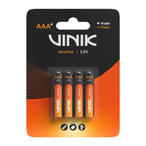 PILHA ALCALINA AAA BLISTER C/4 1.5V 900 MAH- VP3AB4A