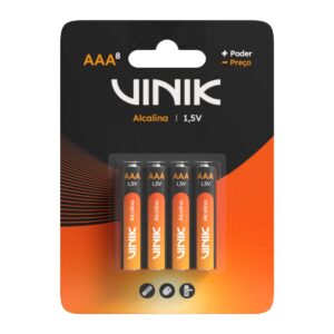 PILHA ALCALINA AAA BLISTER C/8 1.5V 900 MAH - VP3AB8A