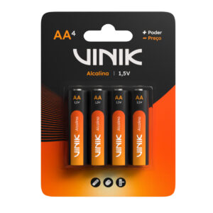 PILHA ALCALINA AA BLISTER C/4 1.5V 1550 MAH - VP2AB4A