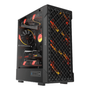 GABINETE GAMER PCYES VELYR BLACK VULCAN - GVLYBV