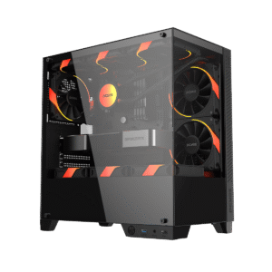 GABINETE GAMER PCYES FORCEFIELD TWR BLACK VULCAN - GFFTWRBV