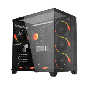 GABINETE GAMER PCYES FORCEFIELD MAX BLACK VULCAN - GFFMAXBV