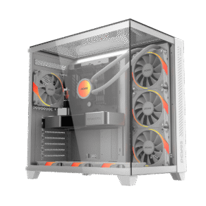 GABINETE GAMER PCYES FORCEFIELD MAX WHITE GHOST - GFFMAXWG