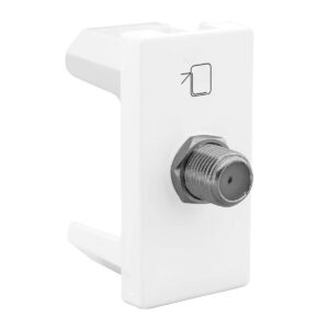 MODULO CONECTOR TOMADA LEGRAND PIAL PLUS+ ANTENA TIPO F 1M BRANCO | 615030BC