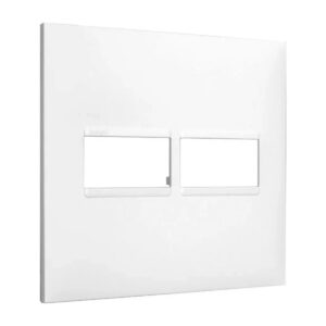 PLACA ESPELHO TOMADA LEGRAND PIAL PLUS+  1+1 POSTO 4X4 BRANCO | 618511BC