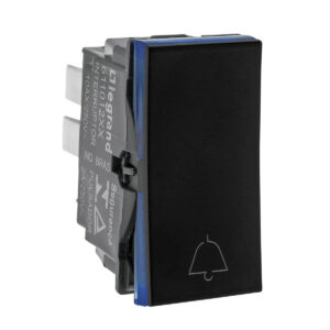 MODULO PULSADOR CAMPAINHA LEGRAND PIAL PLUS+ 2A 250V B.AUTOMATICO 1M PRETO | 611012PT