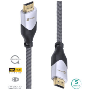 CABO HDMI 2.0 4K BLINDADO EM NYLON - 5 METROS - H20B-5