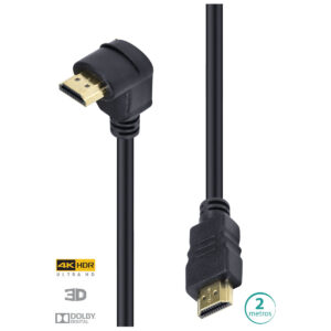 CABO HDMI 2.0 MACHO 4K 1 CONECTOR 90º - 2 METROS - H2090-2