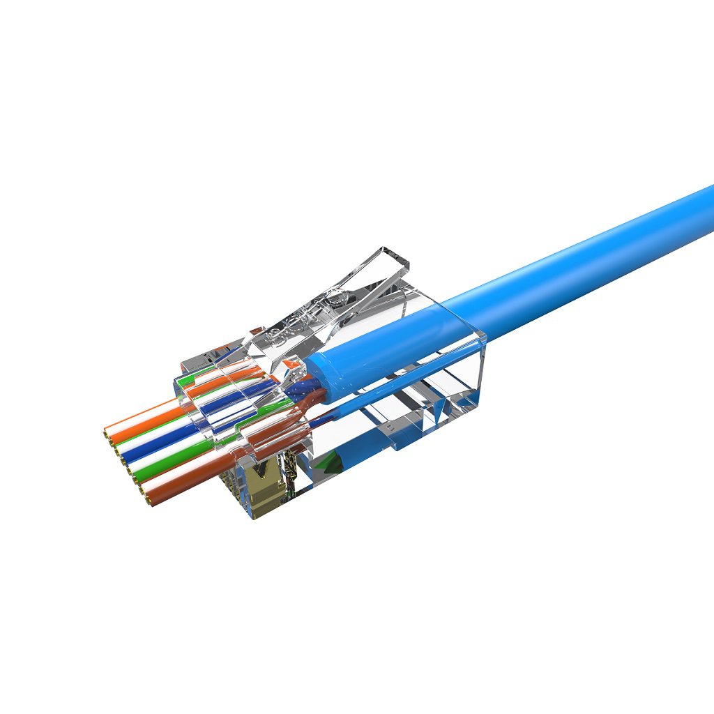 CONECTOR MACHO CAT6 RJ45 PCT C/10 35050296 - Imagem 3