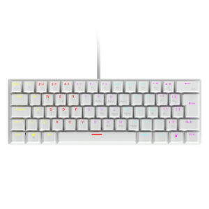 TECLADO MECÂNICO 60% VINIK ANIHI WHITE - SWITCH BLUE - LED RAINBOW - ANIHIWHBL