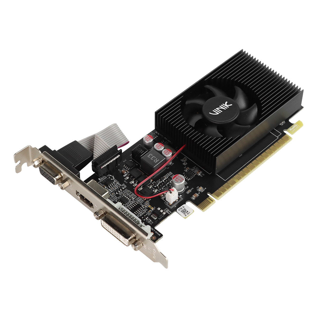 GPU NVIDIA GEFORCE GT 730 4GB DDR3 128 BITS VINIK LOW PROFILE GPUK7304GBLP0H2 - Imagem 2