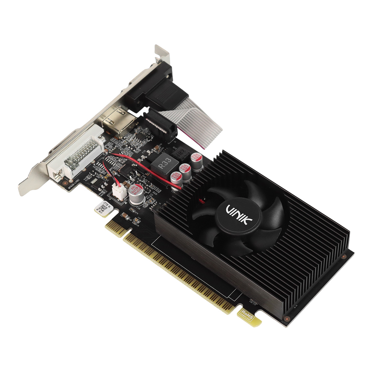 GPU NVIDIA GEFORCE GT 730 4GB DDR3 128 BITS VINIK LOW PROFILE GPUK7304GBLP0H2 - Imagem 3