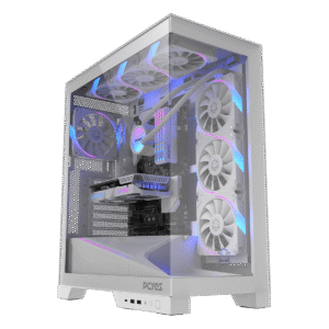 GABINETE GAMER PCYES FORCEFIELD FLOW WHITE GHOST - GFFFWG
