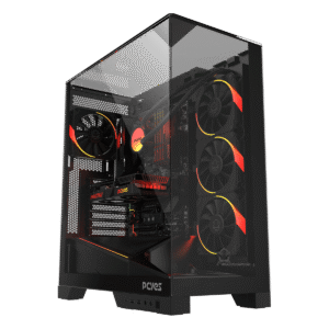 GABINETE GAMER PCYES FORCEFIELD DOME BLACK VULCAN - GFFDBV