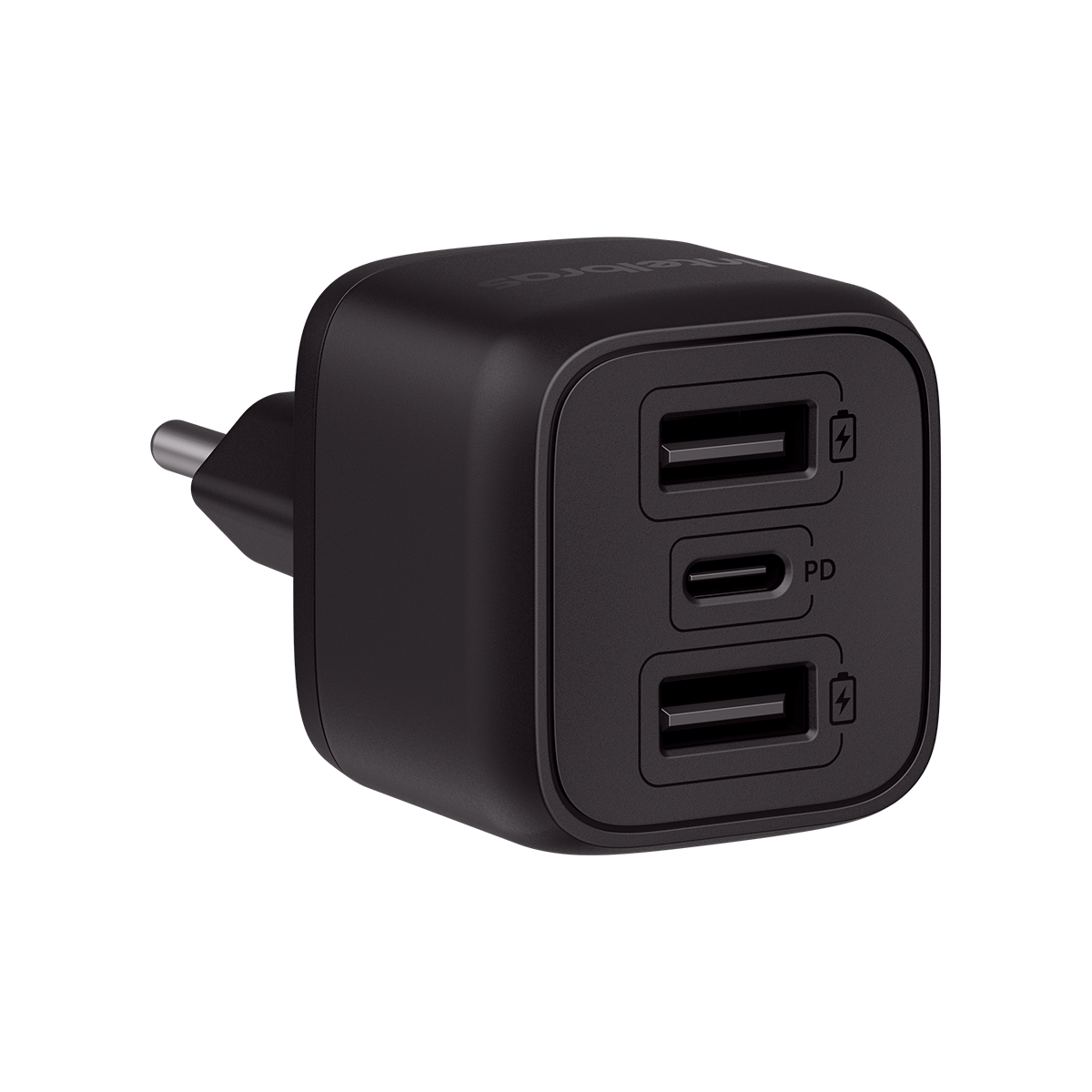 CARREGADOR ULTRARRAPIDO 32W C/ 3 PORTAS USB (2 USB-A + 1 USB-C) GAN EC12 4820192 - Imagem 7