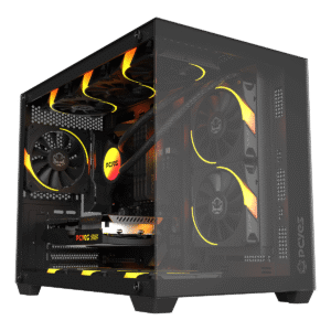 GABINETE GAMER PCYES FORCEFIELD V2 BLACK VULCAN - GFFV2BV