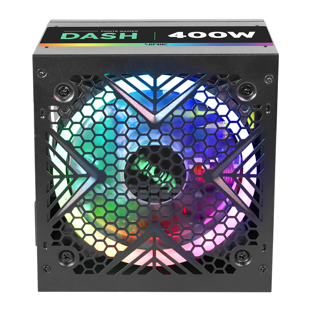 FONTE GAMER DASH 400W PRETO COM FAN LED RGB - VFG400WPR - Imagem 24