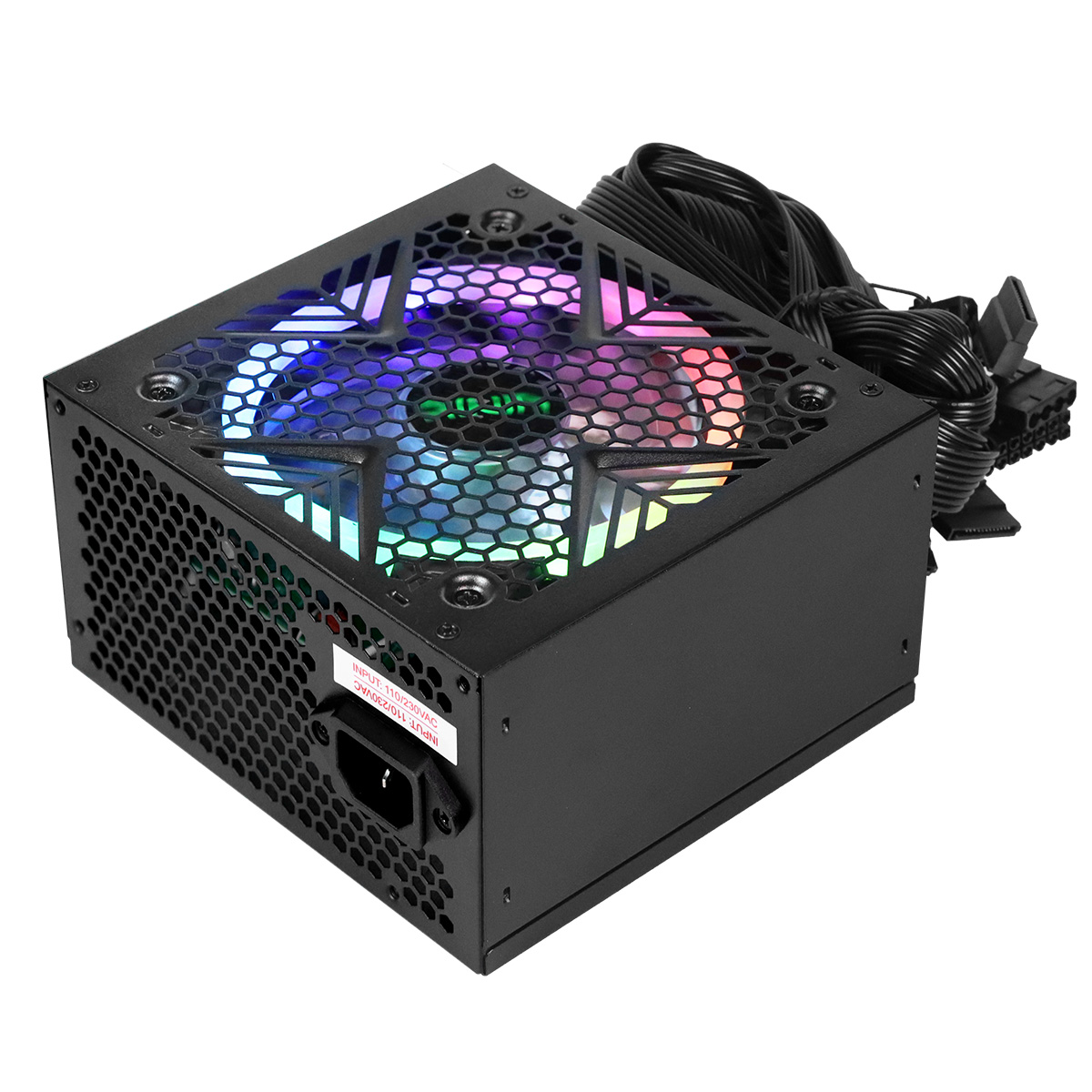 FONTE GAMER DASH 500W PRETO COM FAN LED RGB - VFG500WPR - Imagem 21