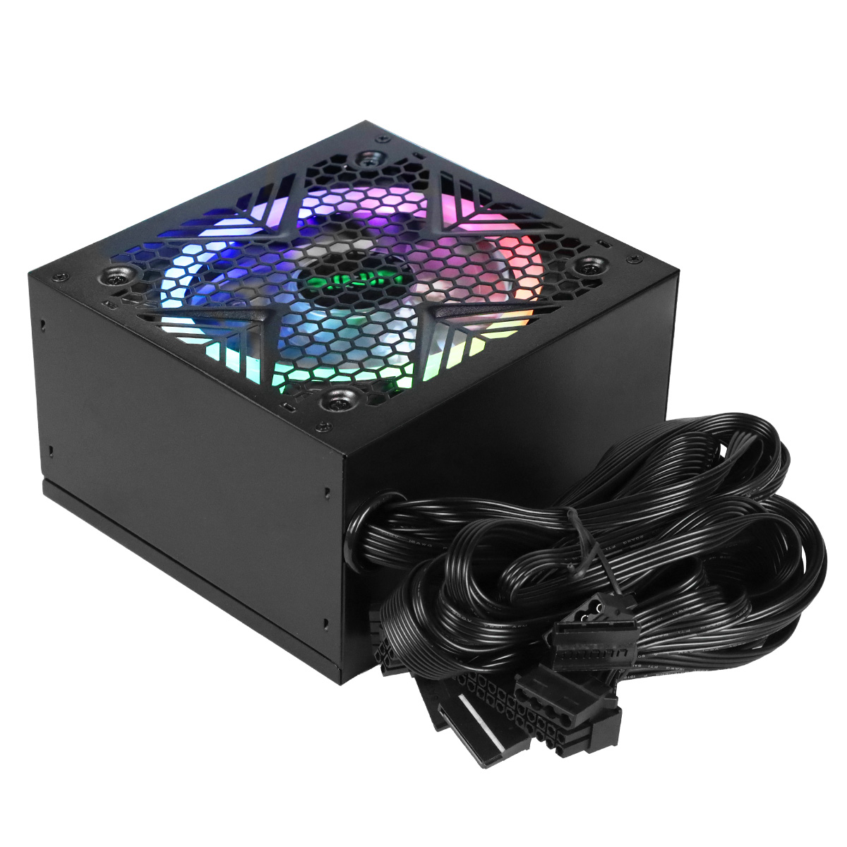 FONTE GAMER DASH 500W PRETO COM FAN LED RGB - VFG500WPR - Imagem 22