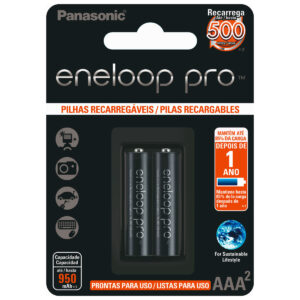 PILHA RECARREGAVEL 950MA AAA C/2 BK-4HCCE/2BB