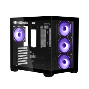 GABINETE COOLER MASTER ELITE 681 ATX VIDRO PANORAMICO 4 FANS ARGB PRETO | E681-KHNN-S00
