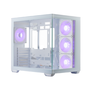 GABINETE COOLER MASTER ELITE 681 ATX VIDRO PANORAMICO 4 FANS ARGB BRANCO | E681-WHNN-S00