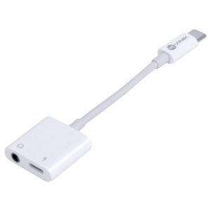 CABO ADAPTADOR DE FONE DE OUVIDO P2 3.5MM COM CARREGADOR USB PARA USB TIPO C - 10CM - ADPATC7.1