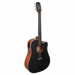 VIOLÃO AÇO ELETROACÚSTICO PERFORMANCE GDC-1 CEQ COLOR TOP BLACK (CTBK)