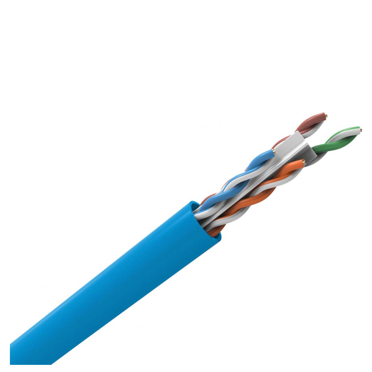 CABO LAN U/UTP 24AWG CAT.6 CM 305M AZUL 23400173 - Imagem 2
