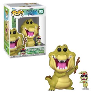 BONECO FUNKO POP! & BUDDY DISNEY A PRINCESA E O SAPO - LOUIS E RAYMOND