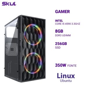 COMPUTADOR 5000 CORE I5 4590 3.3GHZ MEMÓRIA 8GB DDR3 SSD 256GB FONTE 350W LINUX UBUNTU