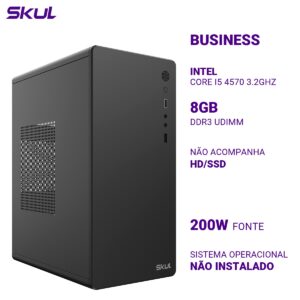 COMPUTADOR B500 CORE I5 4570 3.2GHZ MEMÓRIA 8GB DDR3 SEM HD/SSD FONTE 200W
