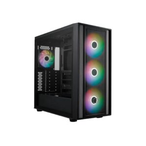 GABINETE COOLER MASTER MASTERBOX 600 E-ATX 4 FANS ARGB PRETO  |  MB600-KGNN-S00