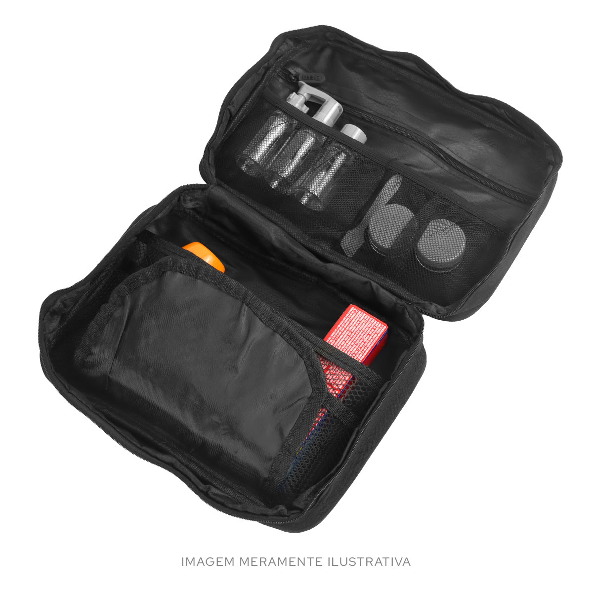 NECESSAIRE PARA VIAGEM CABIDE PRETA QUATI TRAVEL - QNP-10 - Imagem 5