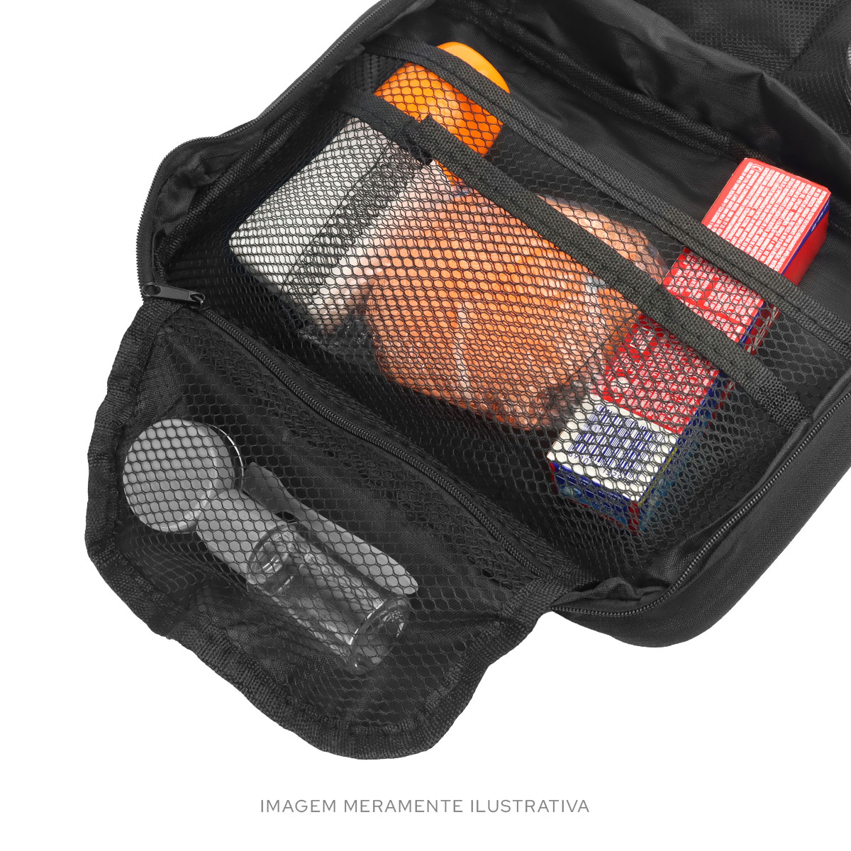 NECESSAIRE PARA VIAGEM CABIDE PRETA QUATI TRAVEL - QNP-10 - Imagem 7