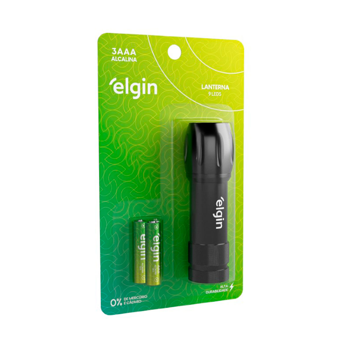 LANTERNA DE BOLSO 9 LEDS COM 3 PILHAS AAA - Imagem 3