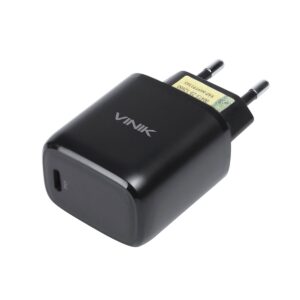 CARREGADOR DE PAREDE 20W COM 1 SAIDA TIPO C 12V - PRETO