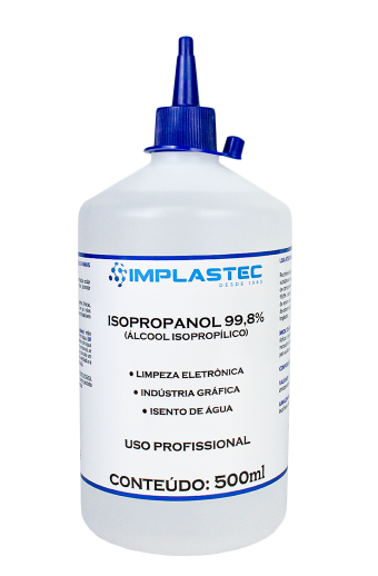 ÁLCOOL ISOPROPÍLICO 500ML COM BICO APLICADOR