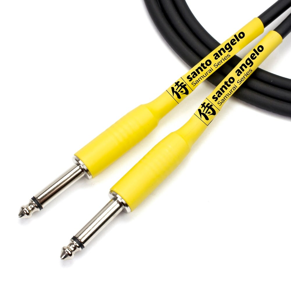 CABO DE GUITARRA SAMURAI 0,30MMM CONECTOR P10/P10 20FT 6,10 METROS PRETO